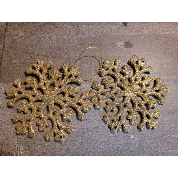 Glitter snowflake set ornament xmas - Picture 4 of 5